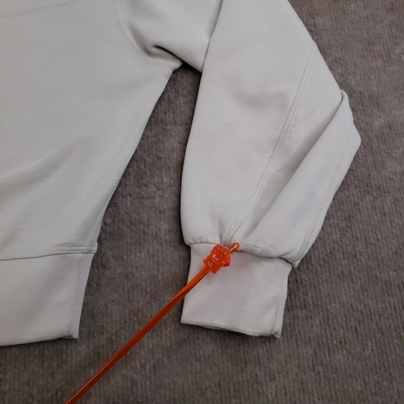 Lululemon‎ Softstreme Sweatshirt Womens Medium Beige Oversized Cropped Crew Neck - Picture 12 of 16